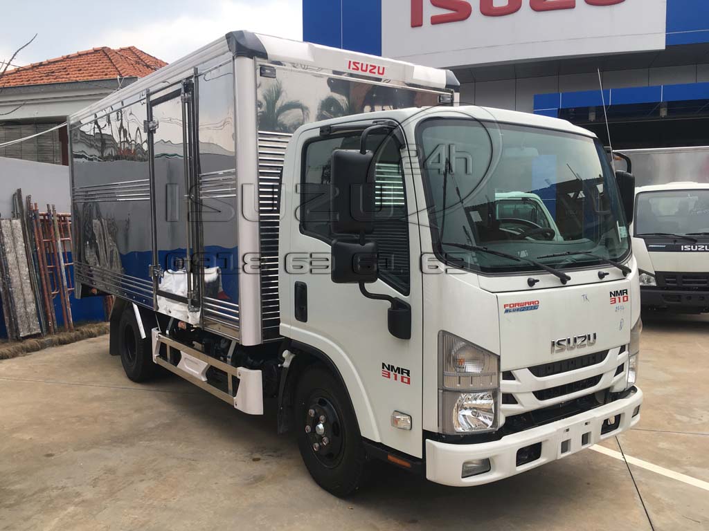Xe tải Isuzu NMR310 1T9 thùng kín inox