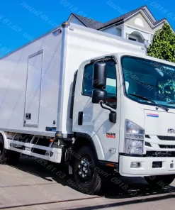 Xe tải Isuzu NQR 550 thùng kín composite bảo ôn Quyền Auto cải tạo máy nổ oxy