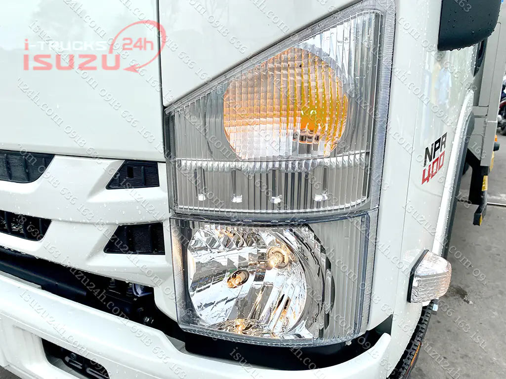 Cụm đèn pha, đèn xi nhan bên tài xe tải Isuzu NPR 400