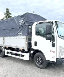 Xe tải Isuzu QKR 210 thùng mui bạt bửng nhôm inox mẫu mới đầu vuông