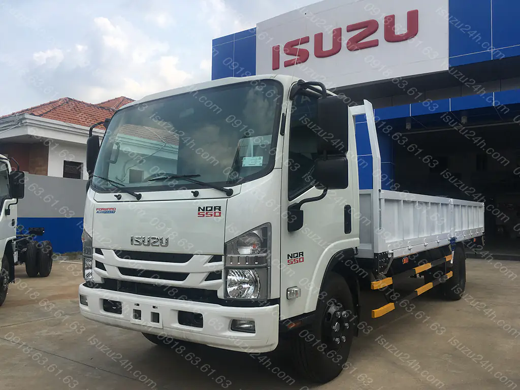 Xe tải thùng lửng 4T9 Isuzu NQR 550